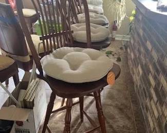 4x Swivel Bar Stools 48" Tall