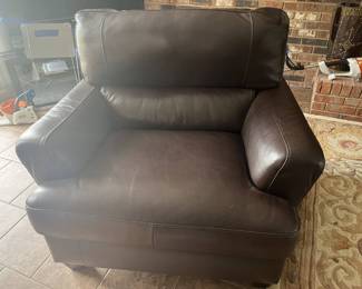 Leather Loveseat #1: 44"X33"X23”