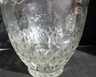 Rogaska Gallia 9.5" Scalloped Punch Bowl