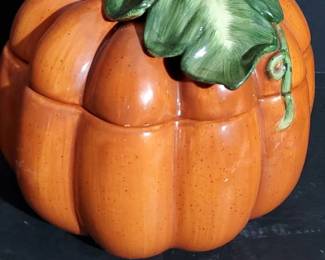 Ceramic Pumpkin Cookie Jar