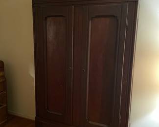Victorian Walnut Armoire
