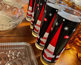 Collectible Dairy Queen Christmas Glasses