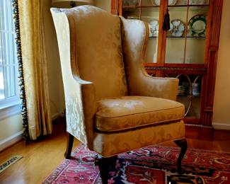 Pair of Carolina Furniture Southwood Wingback chairs. 31.5"W x 32"D x 49.25"H.  $450