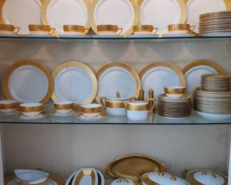 Rosenthal gold trim China. This photo is the entire 83 piece set. $800