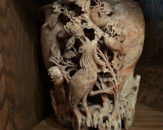 Vintage Soapstone Figural Carving