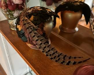 Vintage Bird Feather Hats