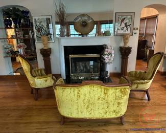 Antique Kimball Victorian Parlor Set