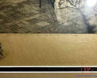 Original Etching by W. DENDY SADLER "For Fifty Years" 