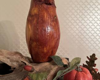 Primitive Owl Carving by PAUL JOHNSGARD