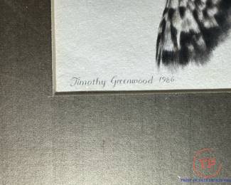 Original Watercolor of 6 Francolin Heads by TIMOTHY GREENWOOD 