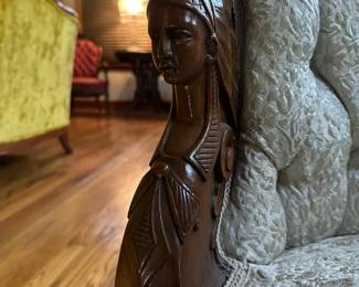 Antique Carved Victorian Parlor Settee