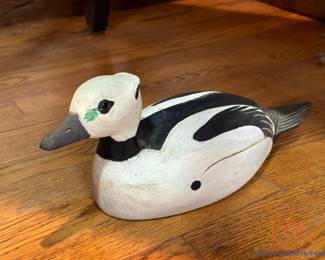 Original Hand Carved Steller's Eider by PAUL JOHNSGARD