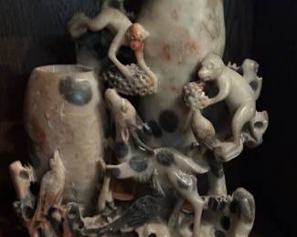 Vintage Soapstone Figural Carving