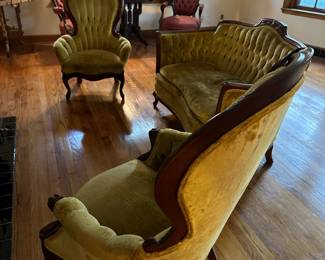 Antique Kimball Victorian Parlor Set