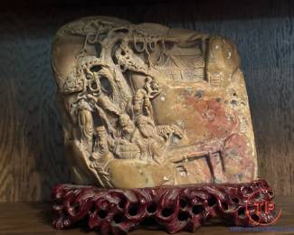 Chinese Figural Soapstone Carving