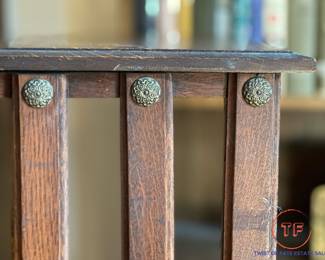 Antique 1800’s DANNER MFG Oak Revolving Bookcase