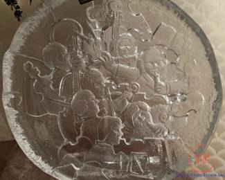 MATS JONASSON Crystal Symphony Plate