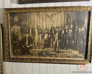 Antique Carl Schweninger Print Musical Hall of Fame Composers