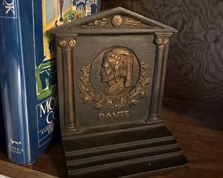 1920's BRADLEY & HUBBARD Homer and Dante Bookends