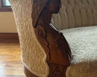 Antique Carved Victorian Parlor Settee