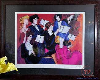 Seriolithograph "Accords" by LINDA LE KINFF with COA 