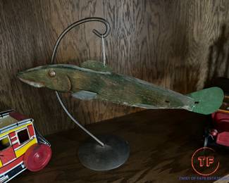 Antique Hand Carved Fish Decoy