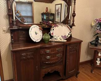 Antique Carved Sideboard