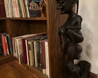 LARGE Hand Carved African Figural Statue