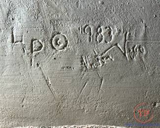 Signed and Numbered Plaster Lion Sculpture