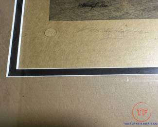 Original Etching by W. DENDY SADLER "For Fifty Years" 