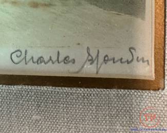 Original Signed Watercolor by CHARLES MARTIN - Paris Scene