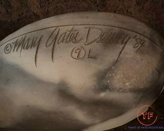 Pit Fired Ceramic Cat Sculpture by MARY GATES DEWEY