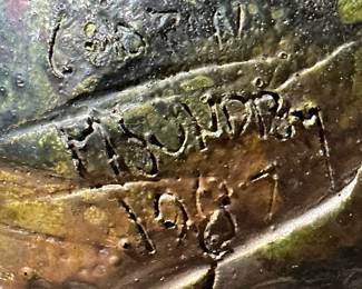 1987 Signed CHOPIN Ceramic Bust