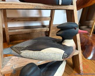 Original Hand Carved, Red-Breasted Merganser Male Duck by PAUL JOHNSGARD