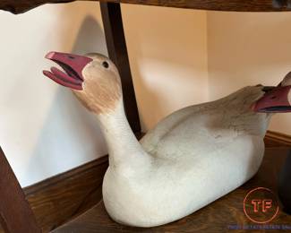 Original Hand Carved Snow Goose by PAUL JOHNSGARD
