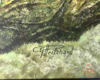 Original Watercolor of Harlequin (Montezuma) Quail by CLAREMONT GALE PRITCHARD