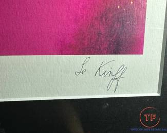 Seriolithograph "Accords" by LINDA LE KINFF with COA 