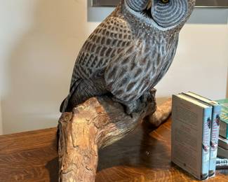 Original Hand Carved Great Gray Owl by PAUL JOHNSGARD