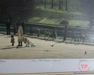 HAROLD ALTMAN Signed and Numbered Lithograph "Parc Montsouris 1982 II"