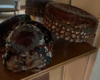 Vintage Bird Feather Hats