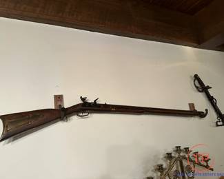 Civil War Era Kentucky Flintlock Long Rifle - .50 Caliber
