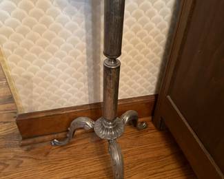 Antique WILLIAM ADAMS Silver Plated Cut Crystal Ice / Champagne Bucket on Stand