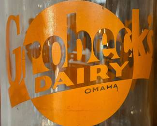 Antique Grobeck’s Omaha Milk Bottle