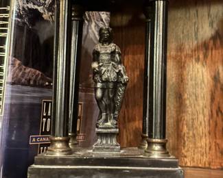 PAIR Neoclassical Grand Tour Temples in Belgian Black Marble