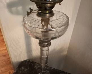 Early 1900's Edwardian Oil Lamp