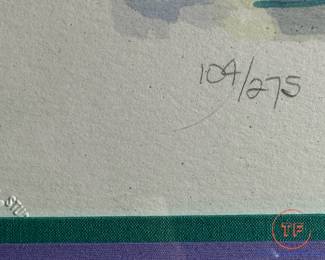 Signed and Numbered Lithograph by D SPANGLER