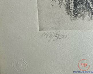 Original Signed and Numbered Etching "Dvorak" by CHARLES BRAGG