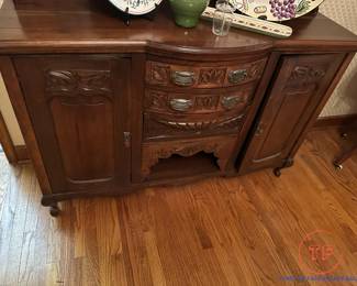 Antique Carved Sideboard