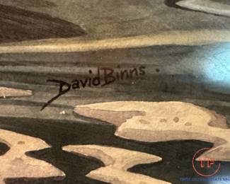 Original Watercolor Common Teal by DAVID BINNS