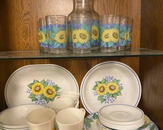 Corelle Sunflower Dishes